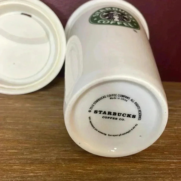Starbucks 2010 Ceramic Tumbler with Silicone Lid EUC - Picture 5 of 6